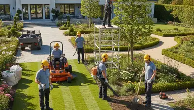 Thornton, CO tree service crew trimming trees for landscaping and property care