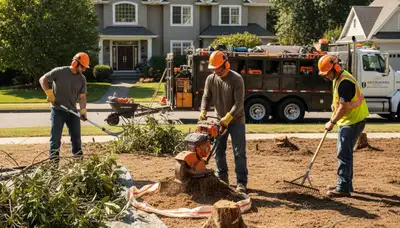 Shrub removal service in Thornton, CO for overgrown bushes and yard cleanup