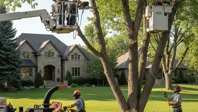 Tree service team in Thornton, CO providing professional tree trimming and maintenance