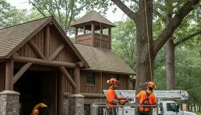 Tree service crew in Thornton, CO providing professional tree trimming and care