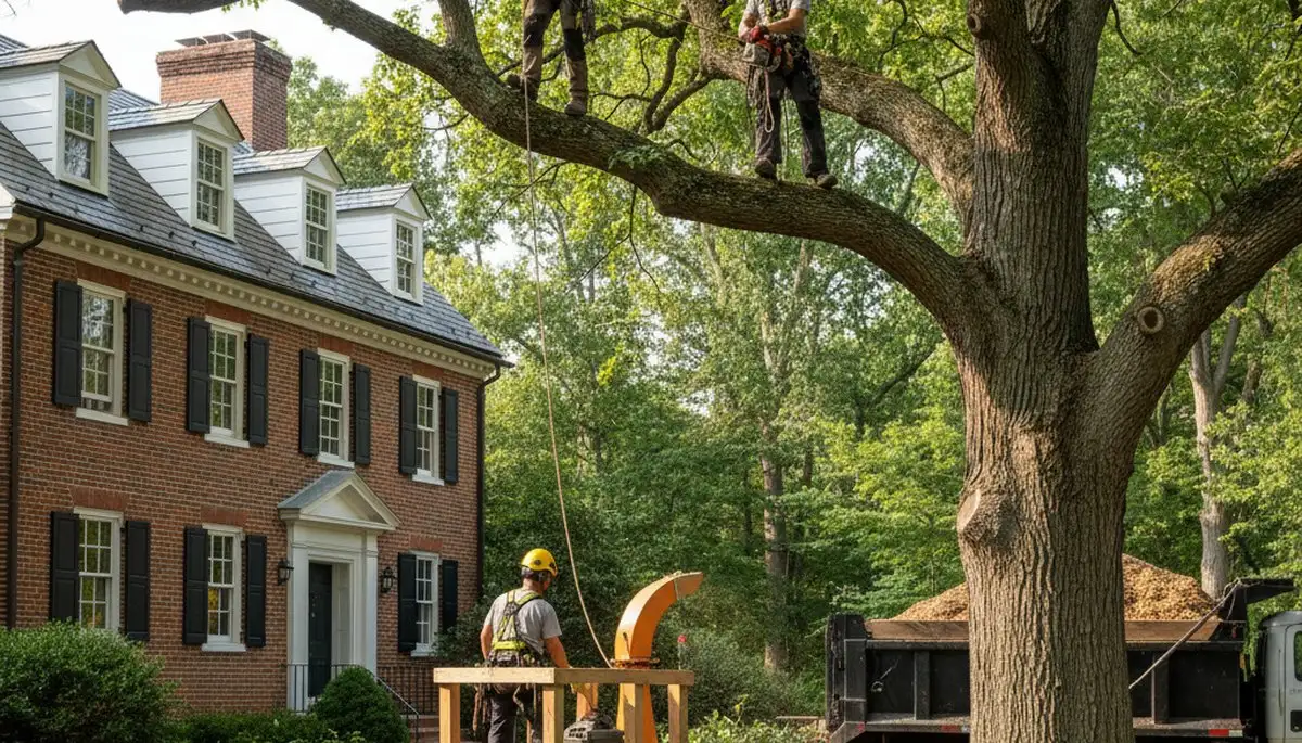 Tree service crew in Thornton, CO providing professional tree trimming and care