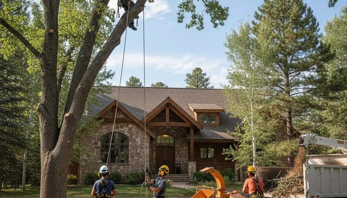 Tree service team in Thornton, CO providing professional tree trimming and maintenance