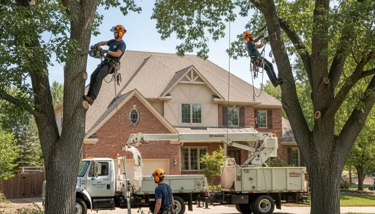 Tree service team in Thornton, CO providing professional tree trimming and removal services