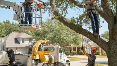 Arbor Tree Care trimming a tree in Thornton, CO for safe, healthy property maintenance
