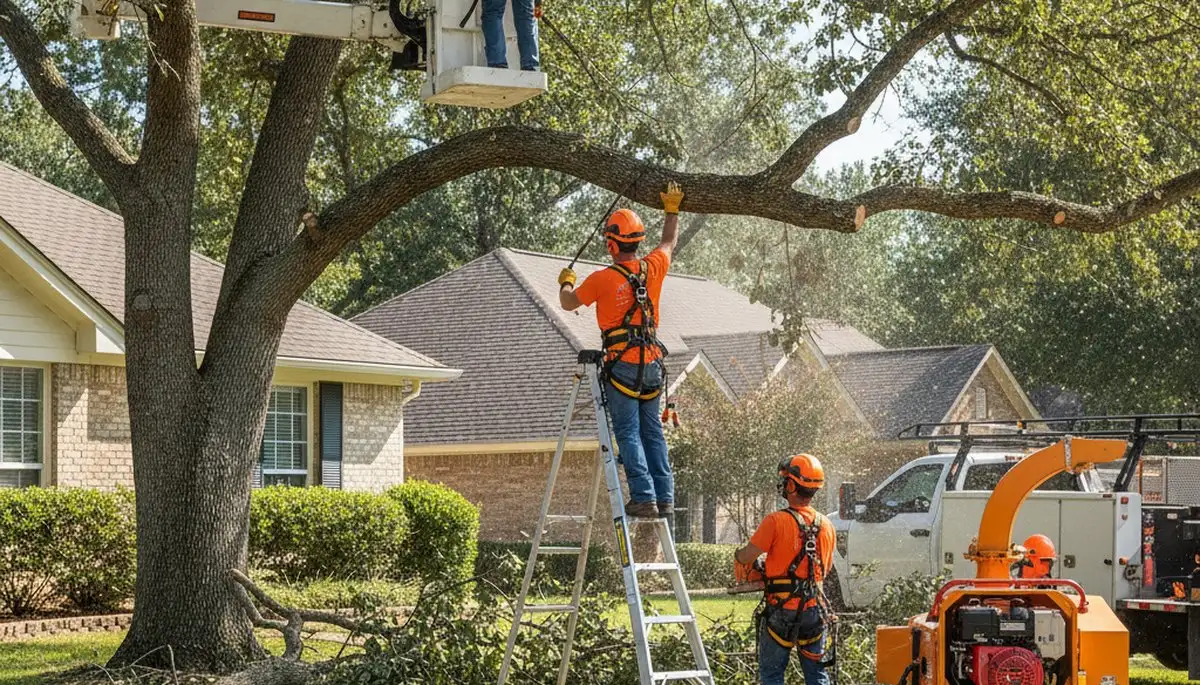 Arbor Tree Care trimming a tree in Thornton, CO for safe, healthy property maintenance