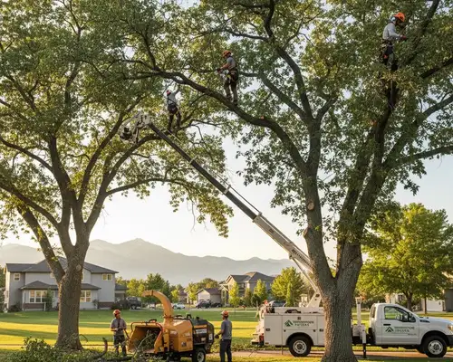 Tree trimming for mature trees in Thornton, CO by professional arborists